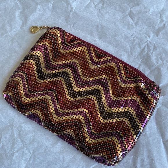 Whiting & Davis Rare Vintage Mesh Clutch/Wallet/Cosmetic Case - Picture 3 of 13